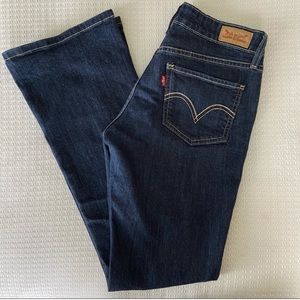 Levi’s 518 superlow boot cut denim jeans